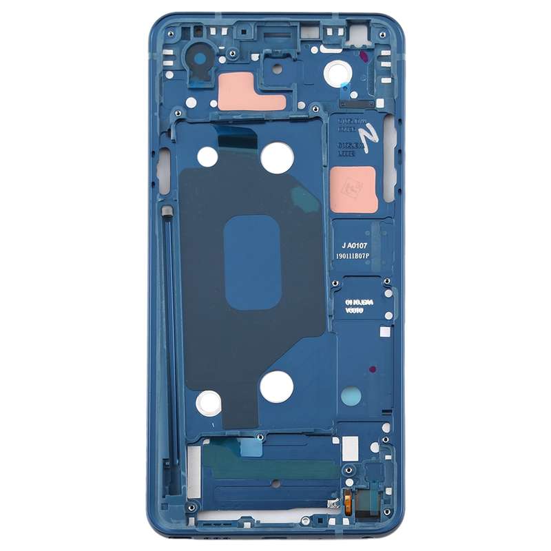 Front Housing LCD Frame Bezel Plate for LG Q Stylo 4 Q710 Q710MS Q710CS (Black)