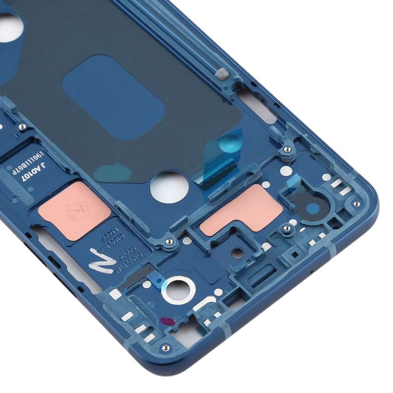 Front Housing LCD Frame Bezel Plate for LG Q Stylo 4 Q710 Q710MS Q710CS (Black)