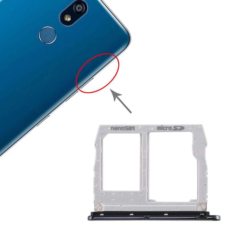 SIM Card Tray + Micro SD Card Tray for LG K40 / K12 Plus / X4 (2019) / X420EM / X420BMW / X420HM / X