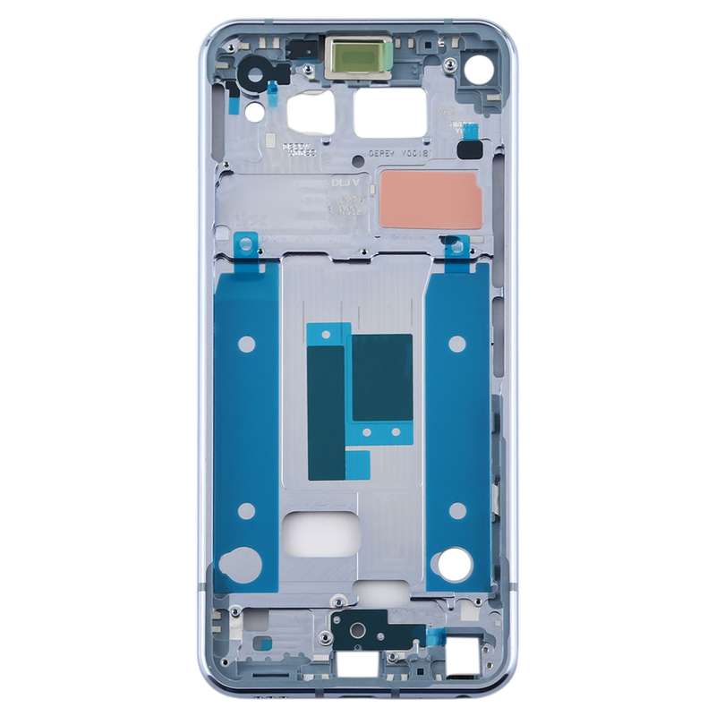 Front Housing LCD Frame Bezel Plate for LG Q70 (Black)