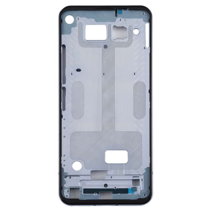Front Housing LCD Frame Bezel Plate for LG Q70 (Black)