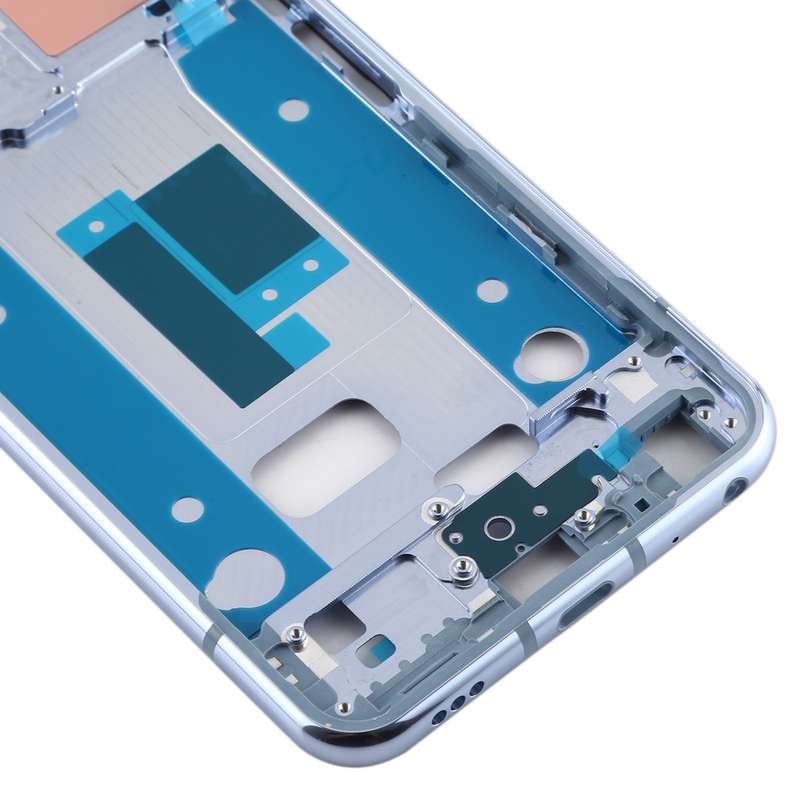 Front Housing LCD Frame Bezel Plate for LG Q70 (Black)