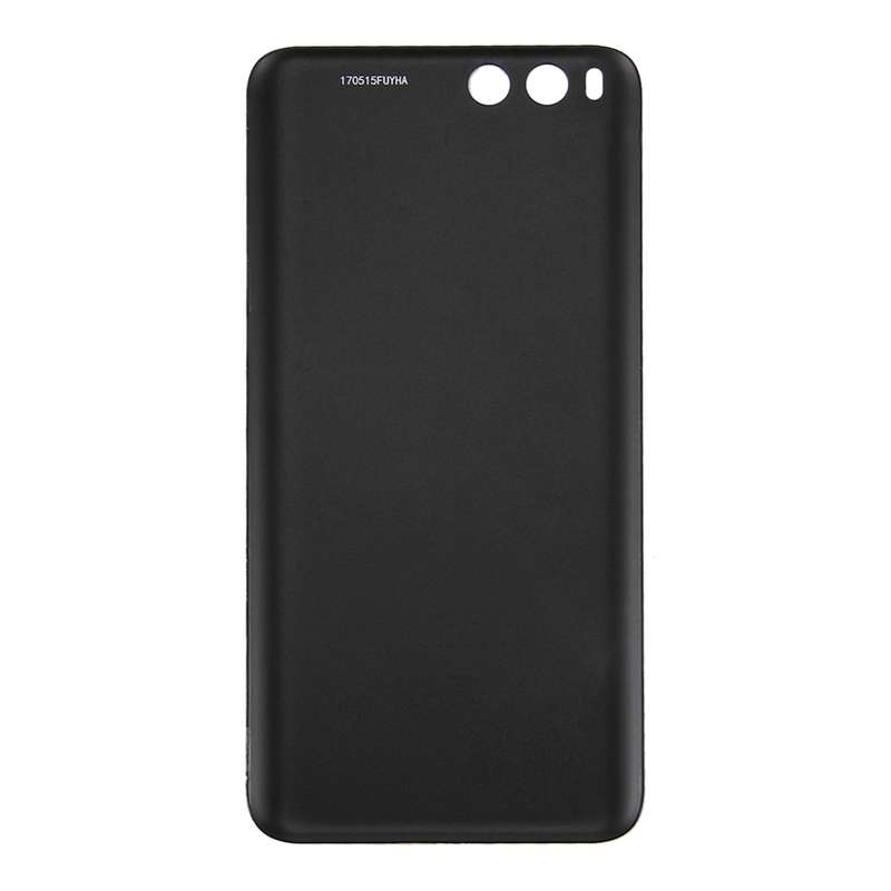 For Xiaomi Mi 6 Glass Battery Back Cover(Black)