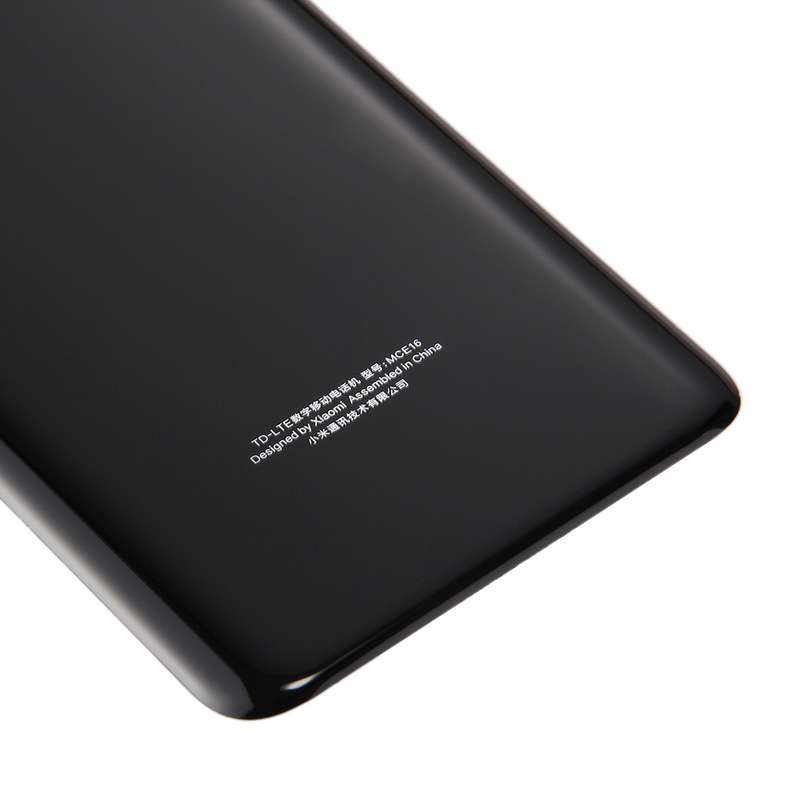 For Xiaomi Mi 6 Glass Battery Back Cover(Black)