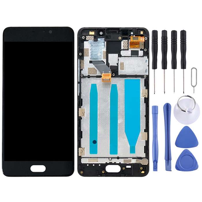 TFT LCD Screen for Meizu M6 Note Digitizer Full Assembly with Frame(Black)