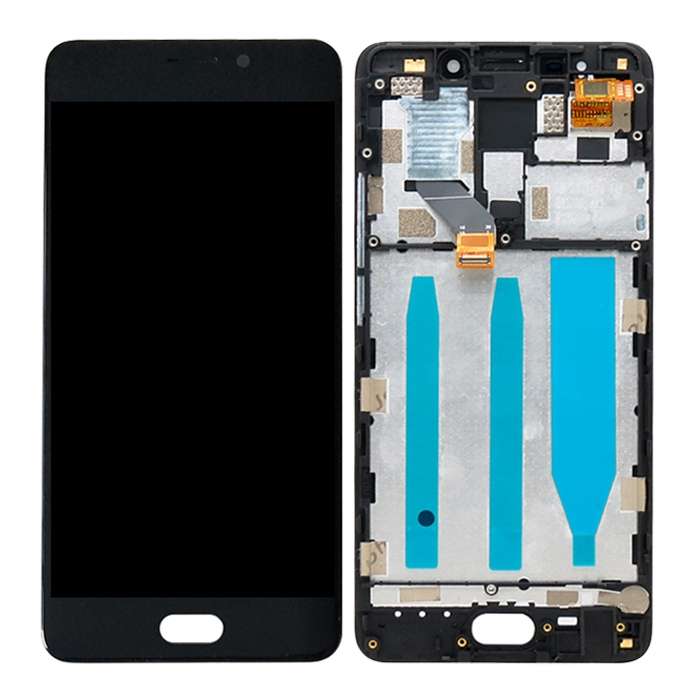 TFT LCD Screen for Meizu M6 Note Digitizer Full Assembly with Frame(Black)