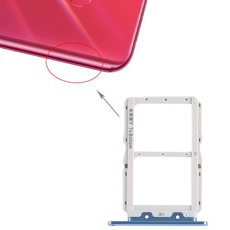 SIM Card Tray + SIM Card Tray for Huawei Nova 4 (Red)