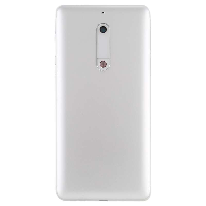 Battery Back Cover with Camera Lens & Side Keys for Nokia 5(White)