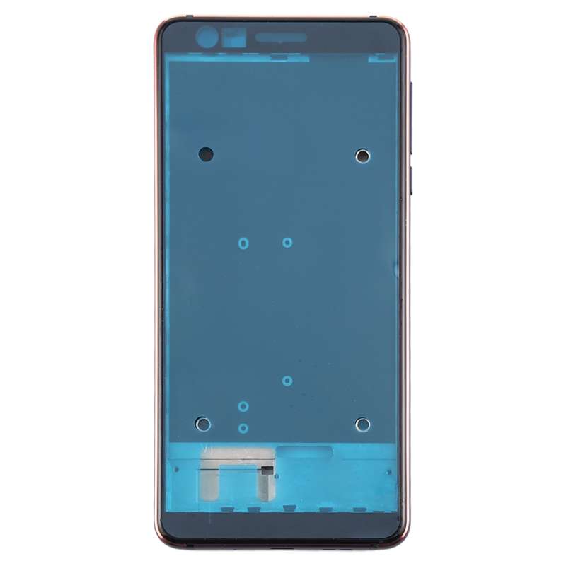 Front Housing LCD Frame Bezel Plate for Nokia 3.1 TA-1049 TA-1057 TA-1063 TA-1070 (Black)