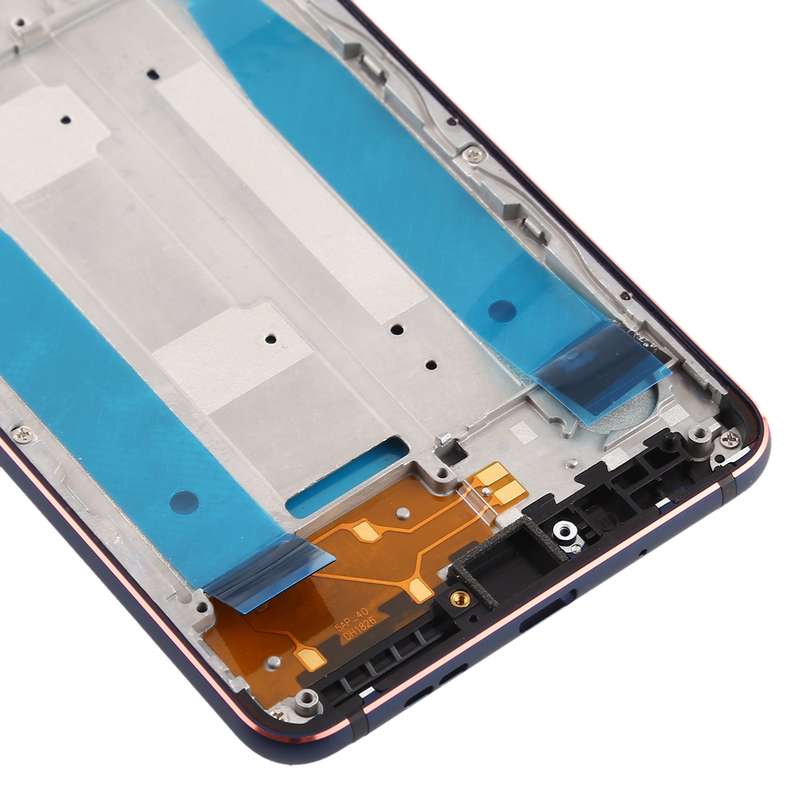 Front Housing LCD Frame Bezel Plate for Nokia 3.1 TA-1049 TA-1057 TA-1063 TA-1070 (Black)