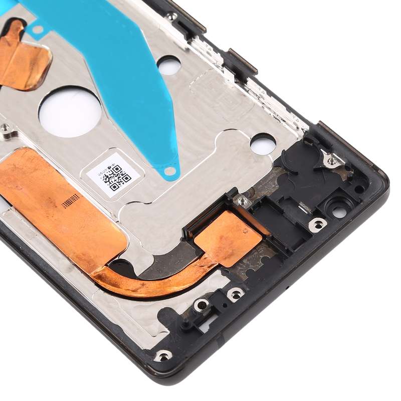 Front Housing LCD Frame Bezel Plate for Nokia 8 Sirocco (Black)