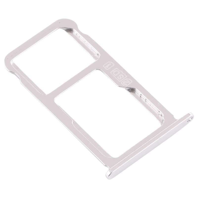 SIM Card Tray + SIM Card Tray / Micro SD Card Tray for Nokia X7 / 8.1 / 7.1 Plus / TA-1131(Silver)