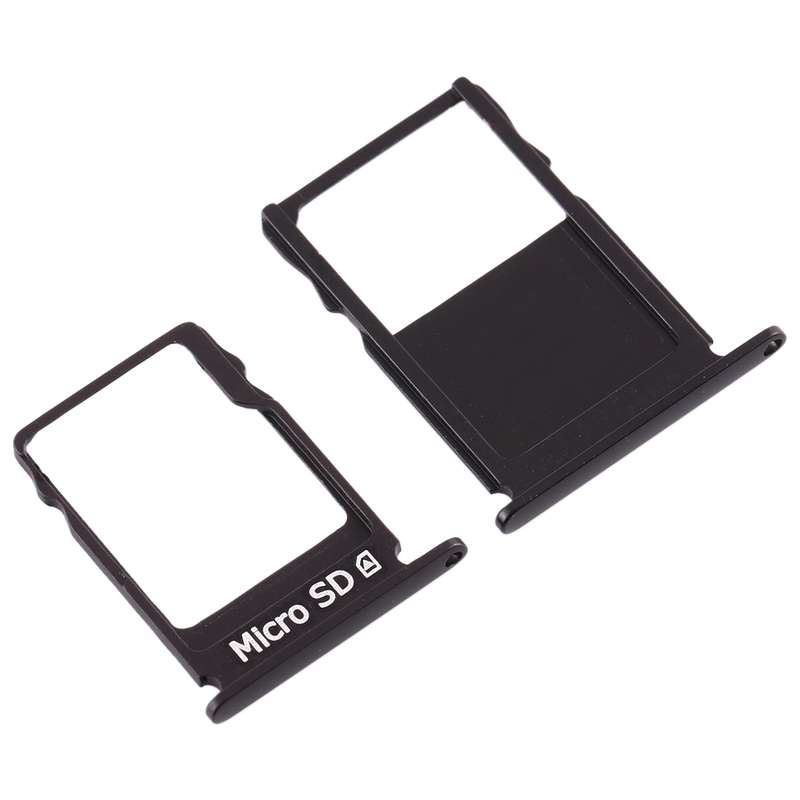 SIM Card Tray + Micro SD Card Tray for Nokia 3 TA-1020 TA-1028 TA-1032 TA-1038(Black)