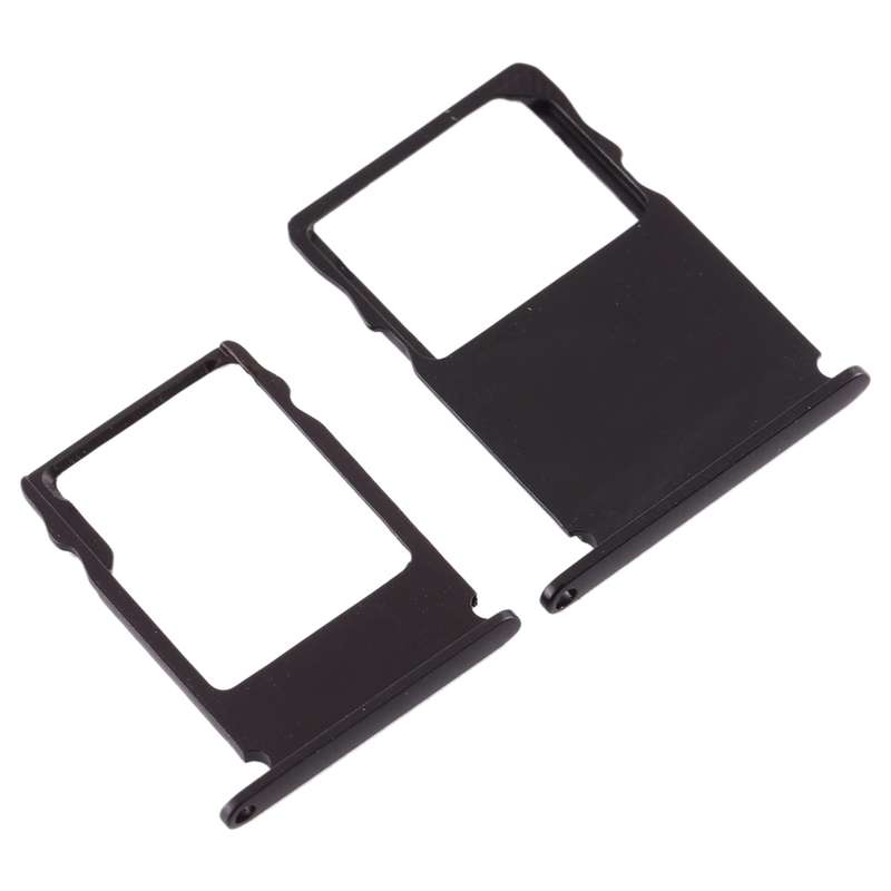 SIM Card Tray + Micro SD Card Tray for Nokia 3 TA-1020 TA-1028 TA-1032 TA-1038(Black)