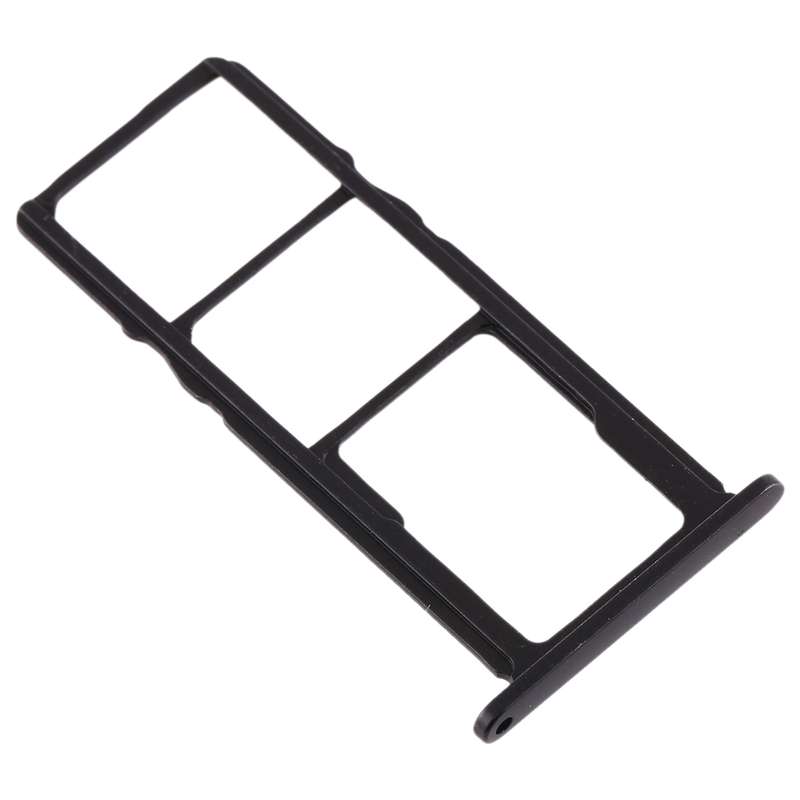 SIM Card Tray + SIM Card Tray + Micro SD Card Tray for Nokia 3.2 TA-1156 TA-1159 TA-1164 (Black)