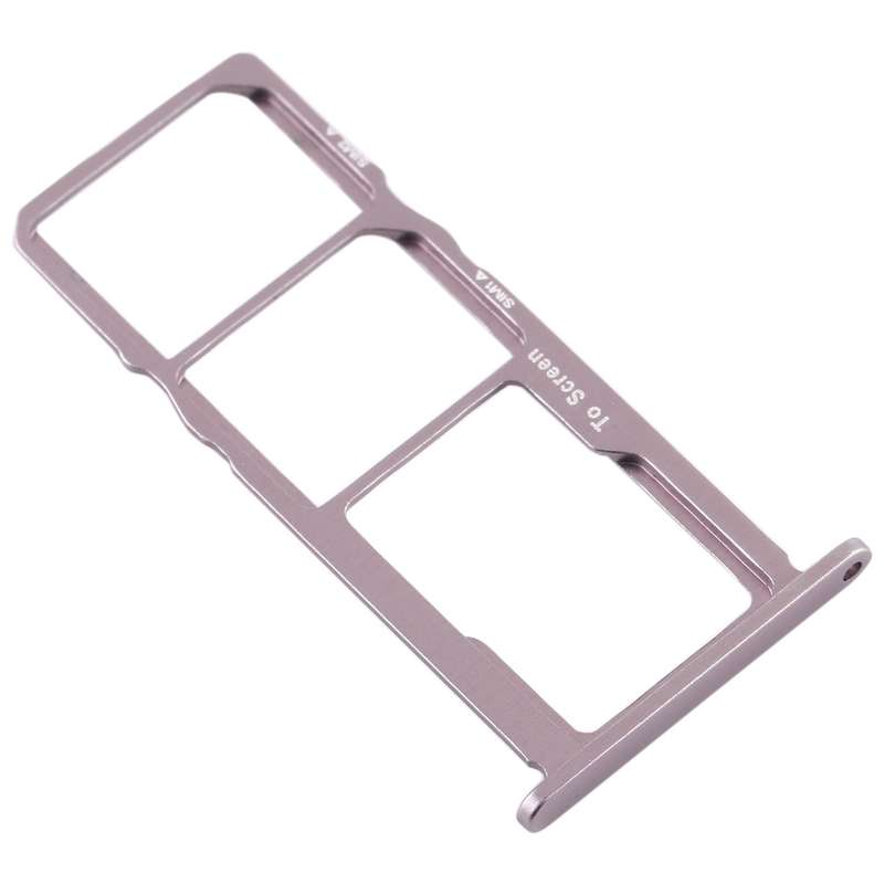 SIM Card Tray + SIM Card Tray + Micro SD Card Tray for Nokia 3.2 TA-1156 TA-1159 TA-1164 (Black)