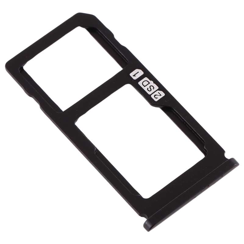 SIM Card Tray + SIM Card Tray / Micro SD Card Tray for Nokia 8 / N8 TA-1012 TA-1004 TA-1052 (Black)