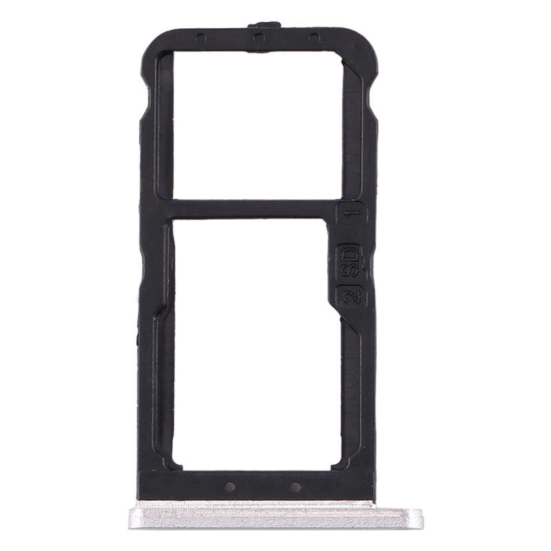 SIM Card Tray + SIM Card Tray / Micro SD Card Tray for Nokia 7 TA-1041 (White)