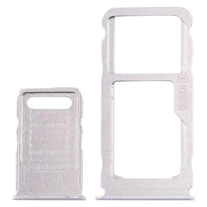 SIM Card Tray + SIM Card Tray + Micro SD Card Tray for Nokia 3.1 Plus (White)