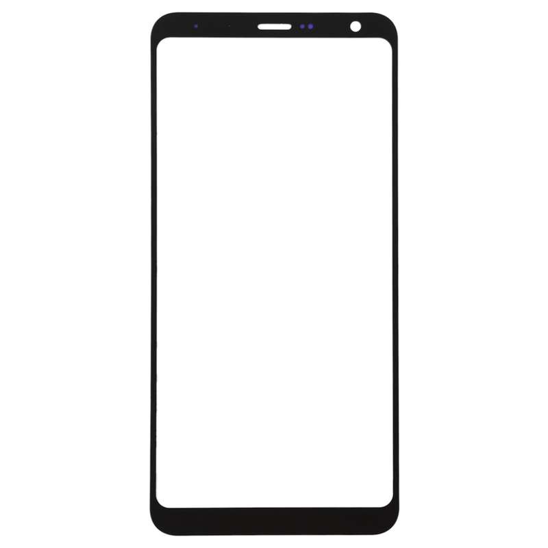 Front Screen Outer Glass Lens for LG Stylo 4 / Q710 / Q710MS / Q710CS (Black)