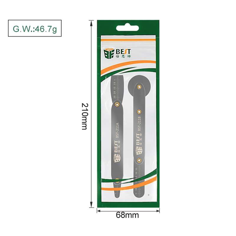 BEST BST-211A/B Universal Mobile Phone Repair Opener Tool Metal Disassemble Crowbar Metal Steel Pry