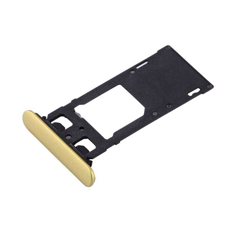 for Sony Xperia XZs (Dual SIM Version) SIM & Micro SD / SIM Card Tray(Gold)