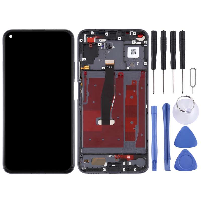 OEM LCD Screen for Huawei Honor 20 Digitizer Full Assembly with Frame(Black)