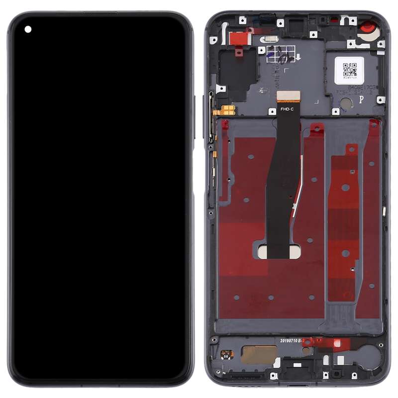 OEM LCD Screen for Huawei Honor 20 Digitizer Full Assembly with Frame(Black)