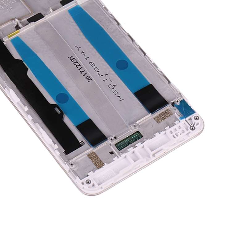 OEM LCD Screen for Lenovo K6 Power Digitizer Full Assembly with Frame (White)