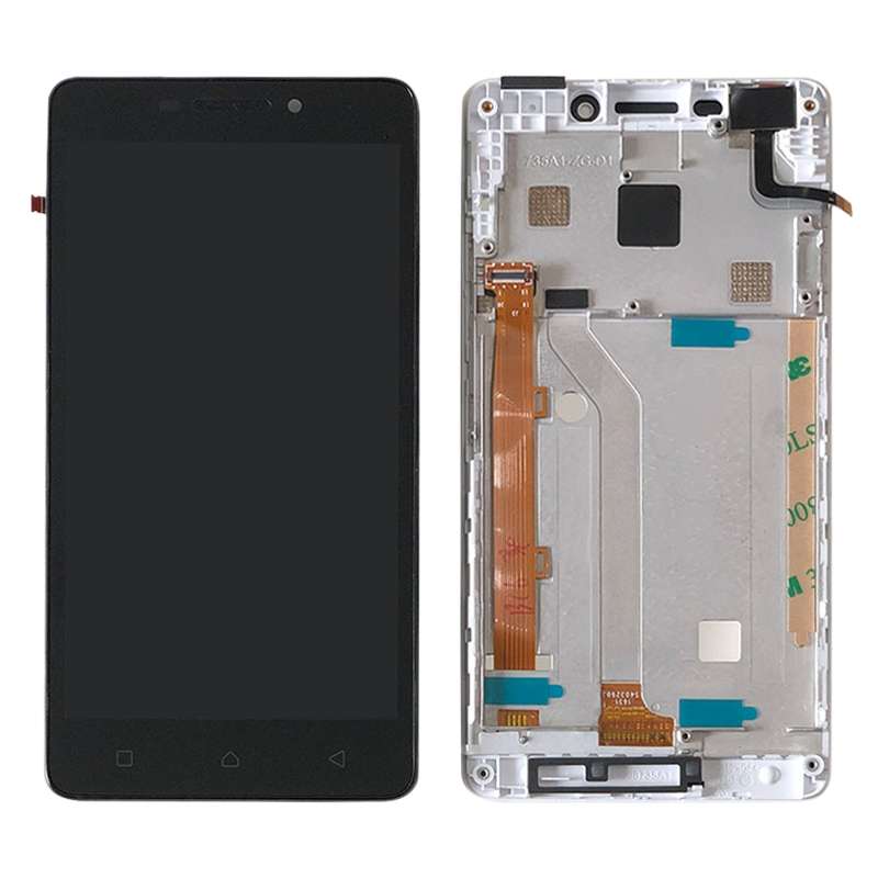 OEM LCD Screen for Lenovo Vibe P1m P1ma40 P1mc50 Digitizer Full Assembly with Frame (White)