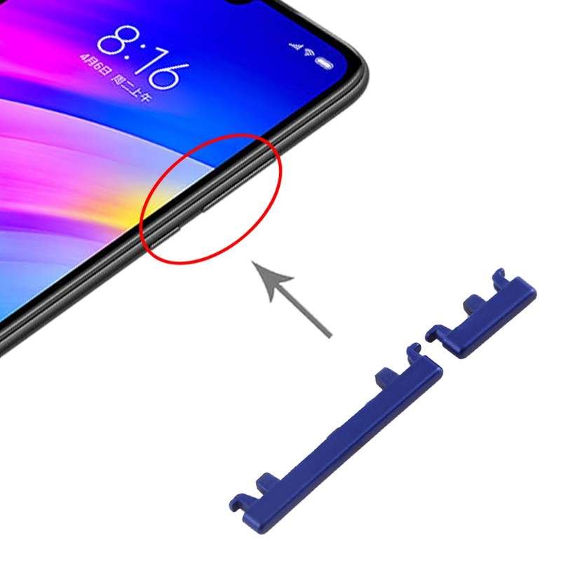 Side Keys for Xiaomi Redmi 7(Black)