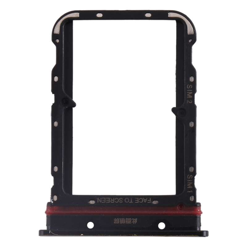 SIM Card Tray + SIM Card Tray for Xiaomi Mi CC9 Pro/Mi Note 10/Mi Note 10 Pro/Mi Note 10 Lite(Black)