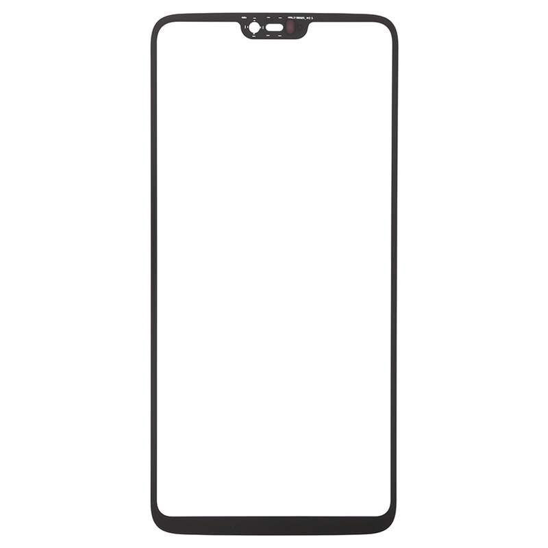 For OnePlus 6 Front Screen Outer Glass Lens (Black)