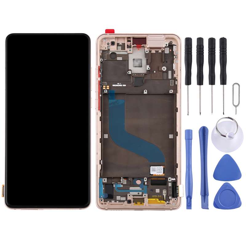 OLED LCD Screen for Xiaomi Redmi K20 / Redmi K20 Pro / 9T Pro Digitizer Full Assembly with Frame(Blu