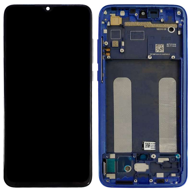 Original LCD Screen for Xiaomi Mi CC9 Digitizer Full Assembly with Frame(Blue)