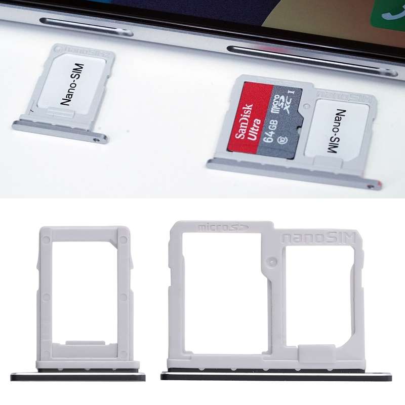 SIM Card Tray + Micro SD Card Tray for LG Q6 / M700 / M700N / G6 Mini(Gold)