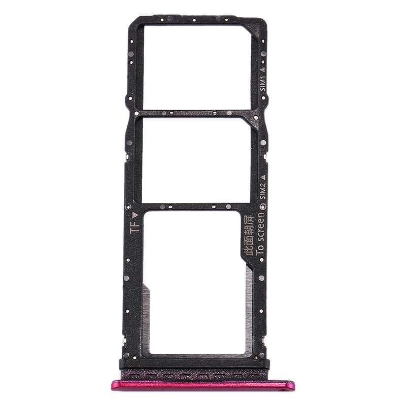 SIM Card Tray + SIM Card Tray + Micro SD Card Tray for Huawei P40 Lite E / Enjoy 10(Black)