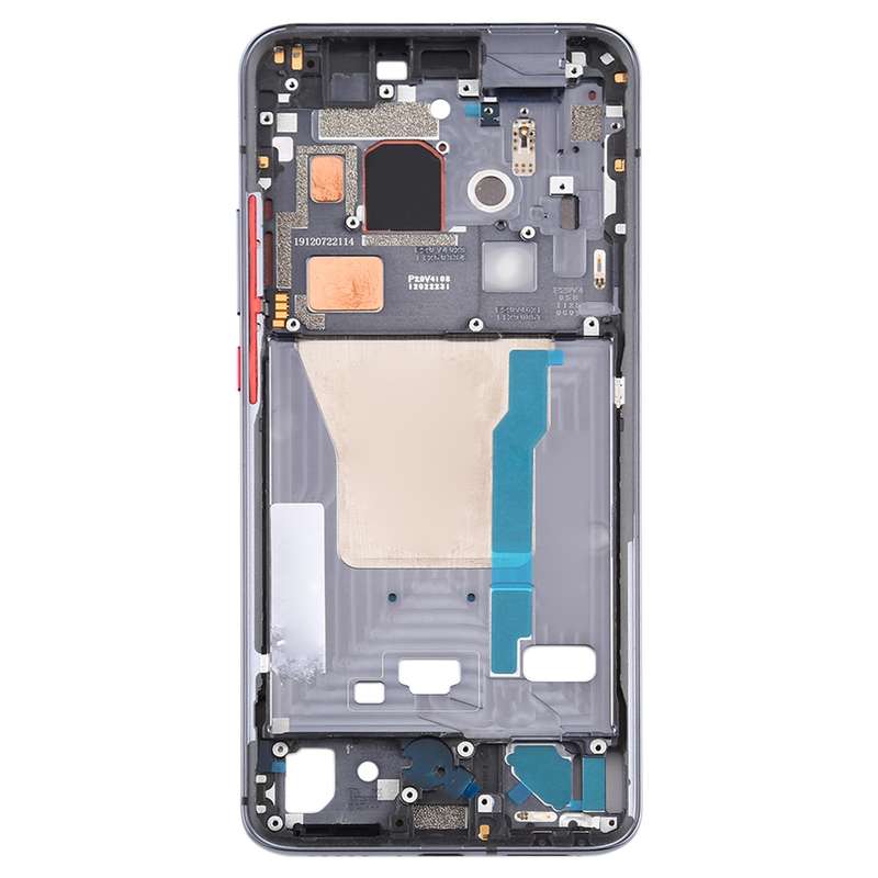 Front Housing LCD Frame Bezel Plate With Side Keys for Xiaomi Redmi K30 Pro (Blue)