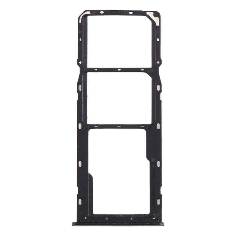 For OPPO Realme 5 SIM Card Tray + SIM Card Tray + Micro SD Card Tray (Black)