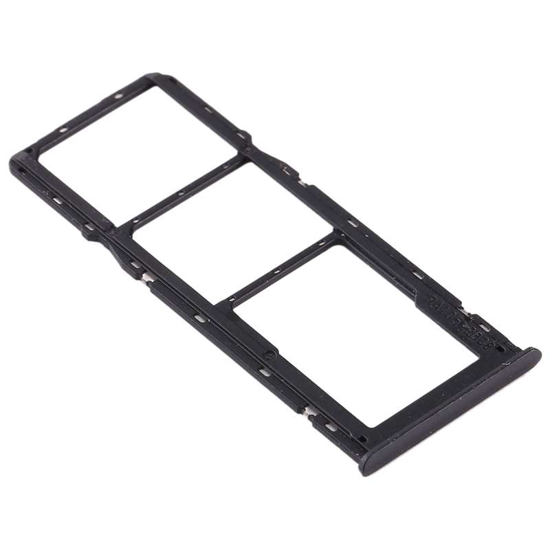 For OPPO Realme 5 SIM Card Tray + SIM Card Tray + Micro SD Card Tray (Black)