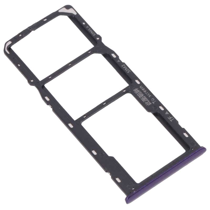For OPPO Realme 5 SIM Card Tray + SIM Card Tray + Micro SD Card Tray (Purple)