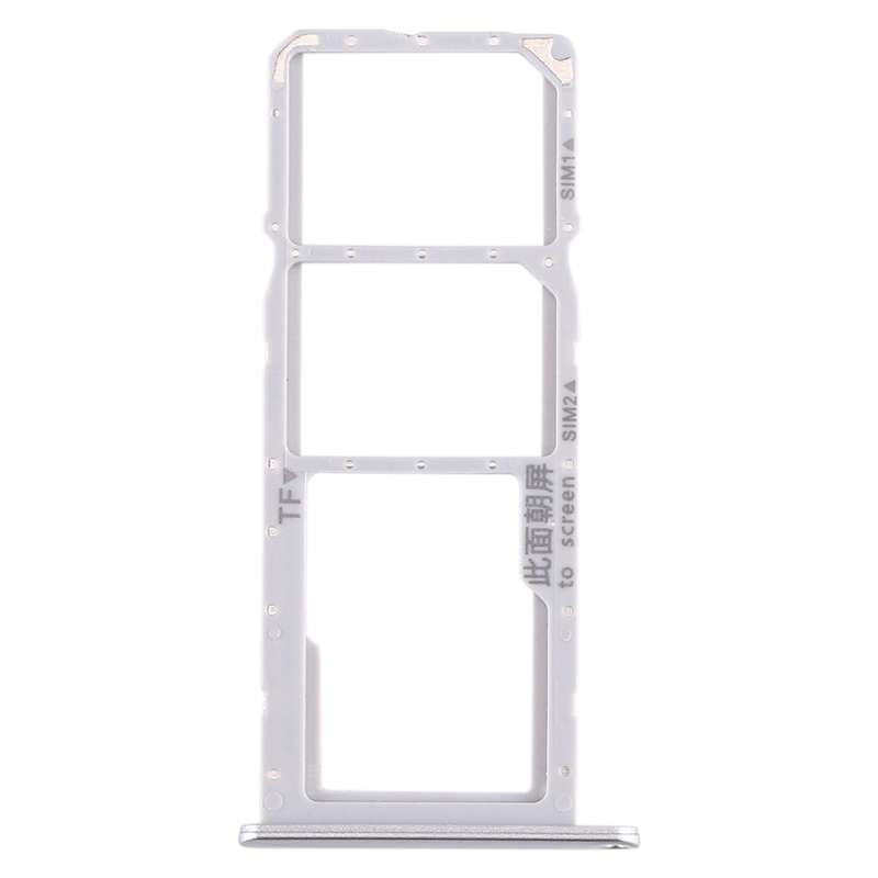 SIM Card Tray + SIM Card Tray + Micro SD Card Tray for Huawei Enjoy 10e / Honor Play 9A (Silver)