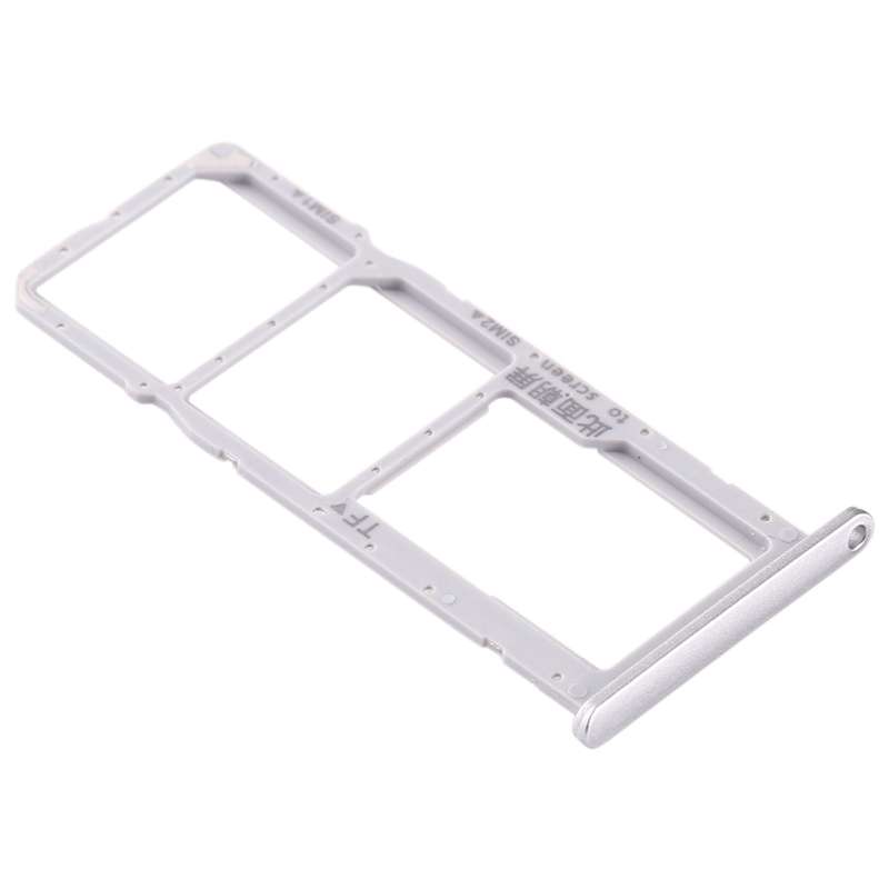 SIM Card Tray + SIM Card Tray + Micro SD Card Tray for Huawei Enjoy 10e / Honor Play 9A (Silver)