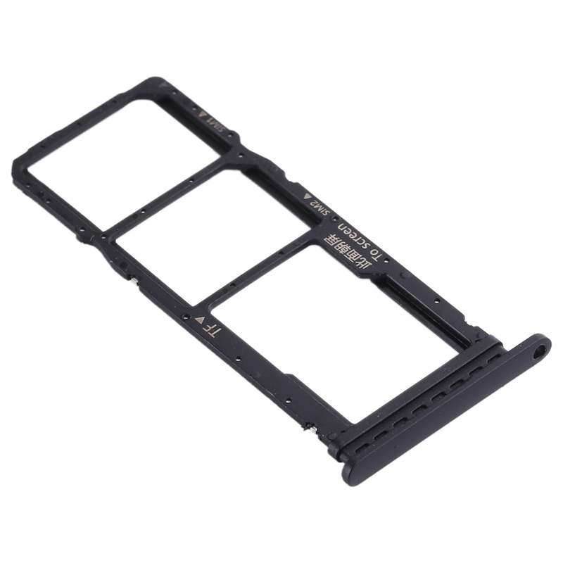 SIM Card Tray + SIM Card Tray + Micro SD Card Tray for Huawei Enjoy 10 / Honor Play 3 (Dark Blue)