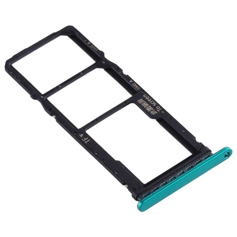 SIM Card Tray + SIM Card Tray + Micro SD Card Tray for Huawei Enjoy 10 / Honor Play 3 (Dark Blue)