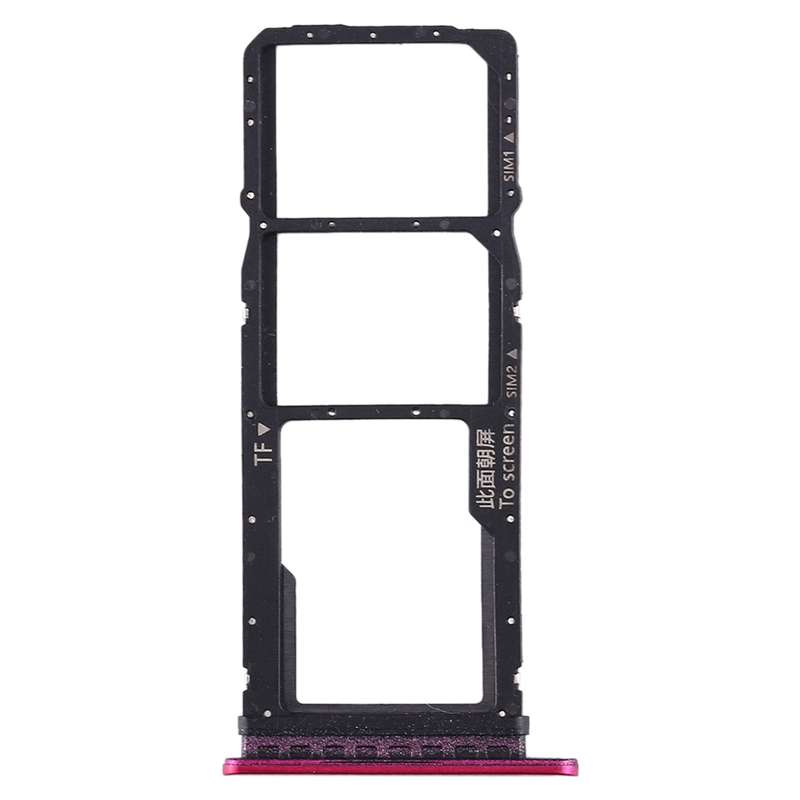 SIM Card Tray + SIM Card Tray + Micro SD Card Tray for Huawei Enjoy 10 / Honor Play 3 (Dark Blue)