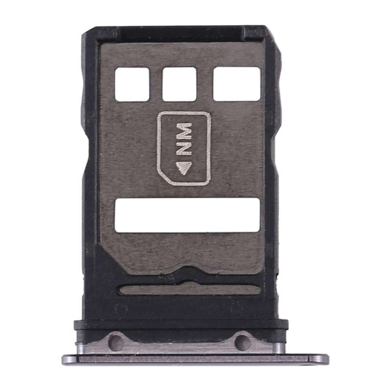 SIM Card Tray + NM Card Tray for Huawei Mate 30 (Black)