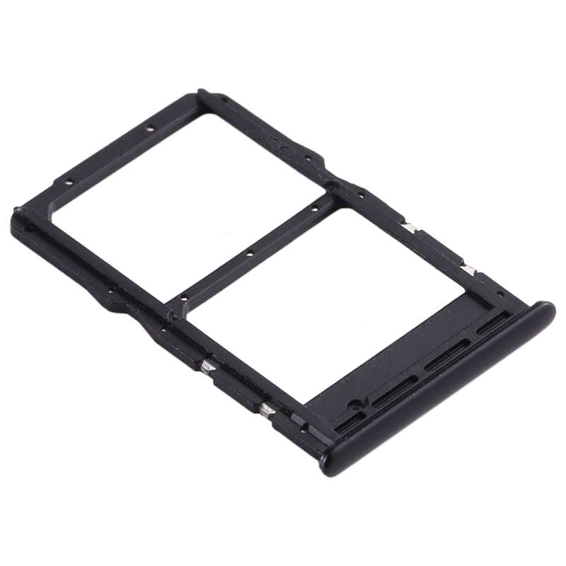 SIM Card Tray + NM Card Tray for Huawei Nova 5z / Nova 5i Pro (Black)