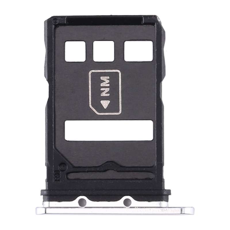 SIM Card Tray + NM Card Tray for Huawei P40 (Grey)