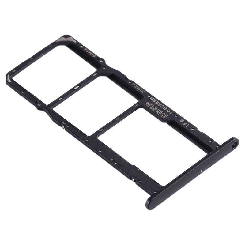 SIM Card Tray + SIM Card Tray + Micro SD Card Tray for Huawei Honor Play 3e (Black)